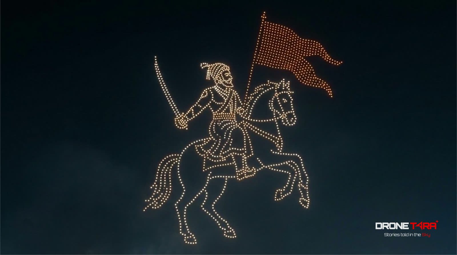 Shivaji Maharaj with Flag